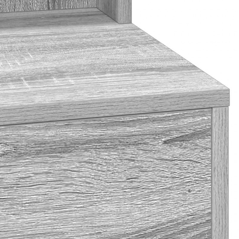 Toaletka Szary Sonoma 100 x 41 x 135 cm Materiał drewnopochodny