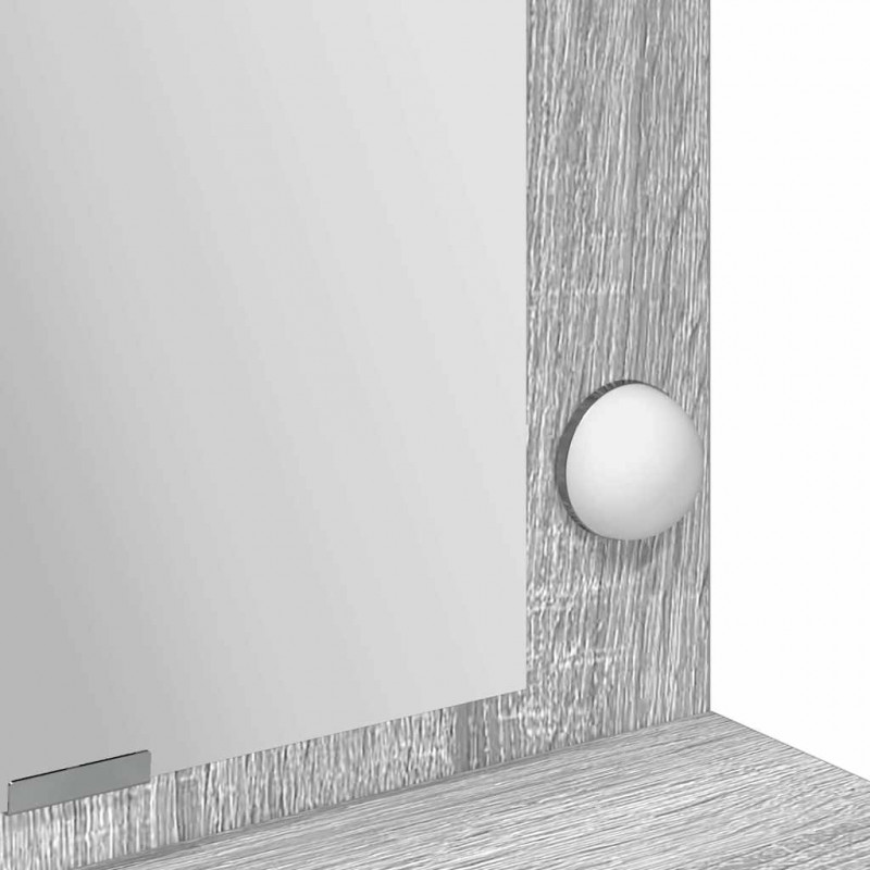 Toaletka Szary Sonoma 100 x 41 x 135 cm Materiał drewnopochodny