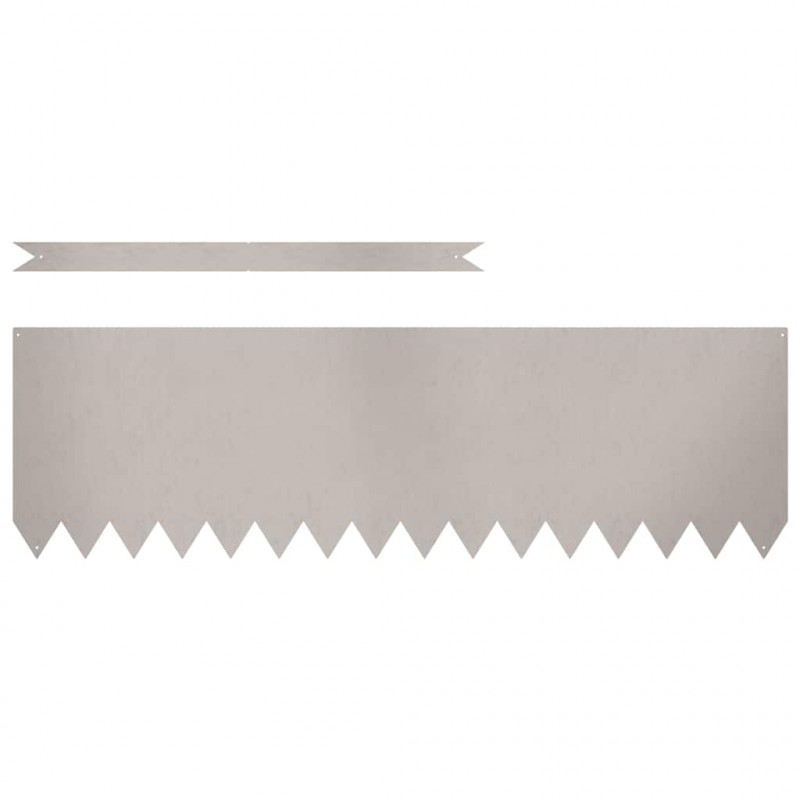 Krawężnik do trawnika 10 pcs Brązowy 100 x 0.05 x 20 cm