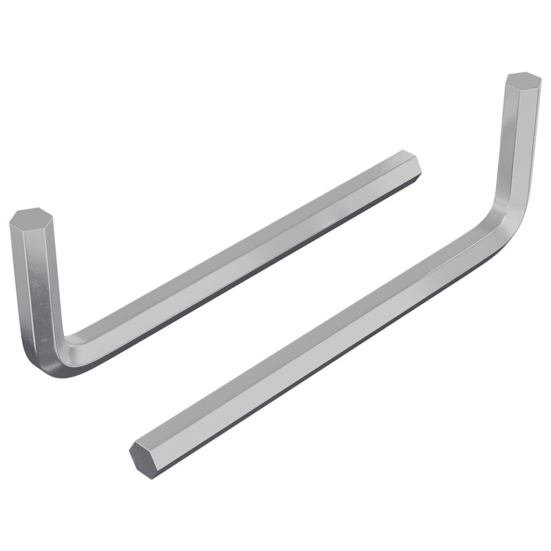 Klucz Szesnastokątny 2 pcs Srebrny 32 x 86 mm Stal