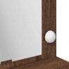 Toaletka Brązowy dąb 100 x 41 x 135 cm Materiał drewnopochodny