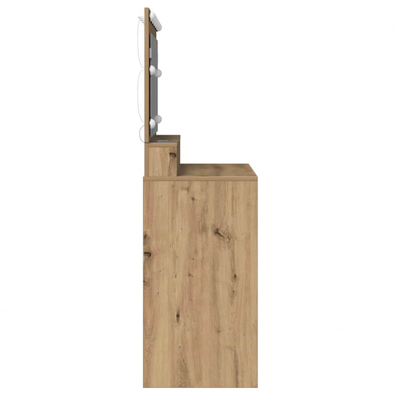 Toaletka z półką Z lustrem Dąb rzemieślniczy 100 x 41 x 135 cm