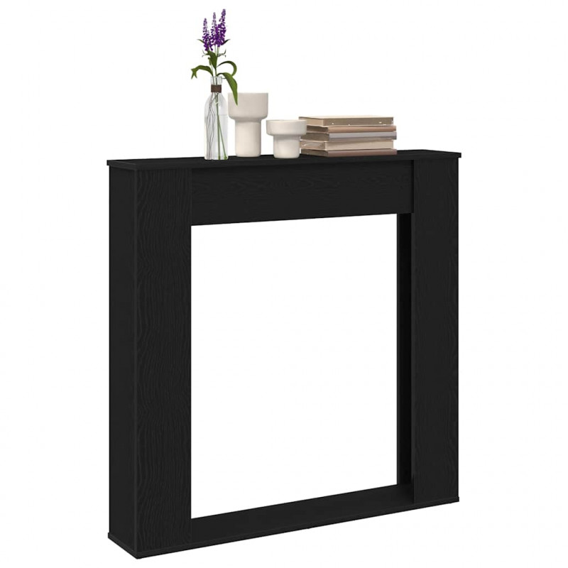 Obudowa kominka Czarny dąb 100x20x100 cm Drewno klejone