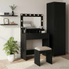 Toaletka Czarny Dąb 75,5 x 41 x 135 cm Materiał drewnopochodny
