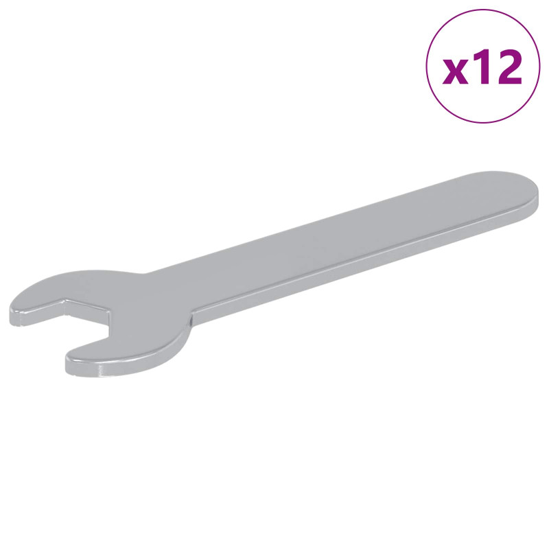 Spanner 12 pcs Srebrny 10 mm Żelazo