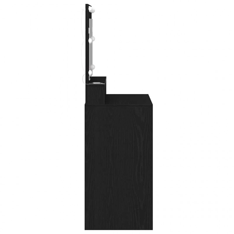 Toaletka Czarny Dąb 75,5 x 41 x 135 cm Materiał drewnopochodny