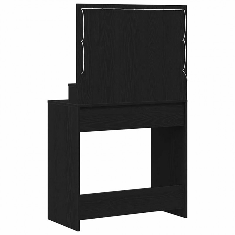 Toaletka Czarny Dąb 75,5 x 41 x 135 cm Materiał drewnopochodny