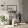 Toaletka z półką Z lustrem Betonowy szary 75,5 x 41 x 135 cm