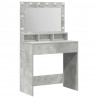 Toaletka z półką Z lustrem Betonowy szary 75,5 x 41 x 135 cm