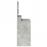 Toaletka z półką Z lustrem Betonowy szary 75,5 x 41 x 135 cm