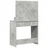 Toaletka z półką Z lustrem Betonowy szary 75,5 x 41 x 135 cm