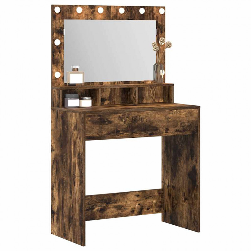 Toaletka Dąb wędzony 75,5 x 41 x 135 cm Materiał drewnopochodny
