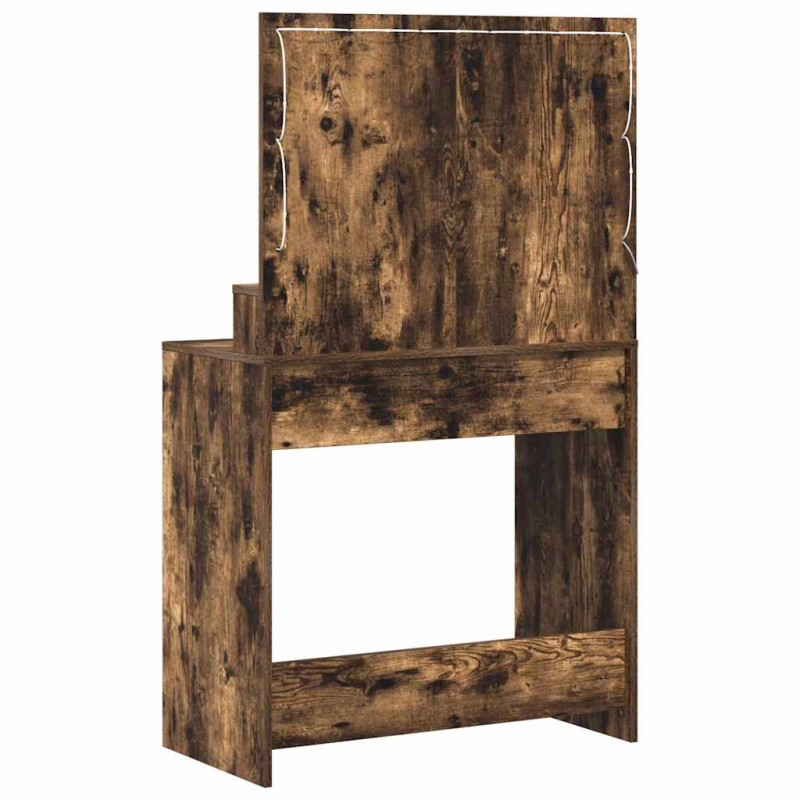 Toaletka Dąb wędzony 75,5 x 41 x 135 cm Materiał drewnopochodny