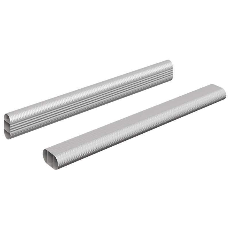 Drążek do szafy 2 pcs Srebrny 764 x 15 x 29 mm Stop Aluminium