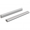 Drążek do szafy 2 pcs Srebrny 764 x 15 x 29 mm Stop Aluminium