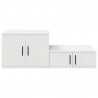 Szafka do przechowywania 2 pcs Biały 127 x 41 x 40 cm
