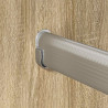 Drążek do szafy 2 pcs Srebrny 764 x 15 x 29 mm Stop Aluminium