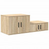Szafka do przechowywania 2 pcs Dąb Sonoma 127 x 41 x 40 cm