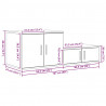 Szafka do przechowywania 2 pcs Dąb Sonoma 127 x 41 x 40 cm