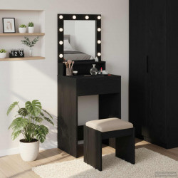 Toaletka Czarny Dąb 50 x 41 x 135 cm Materiał drewnopochodny