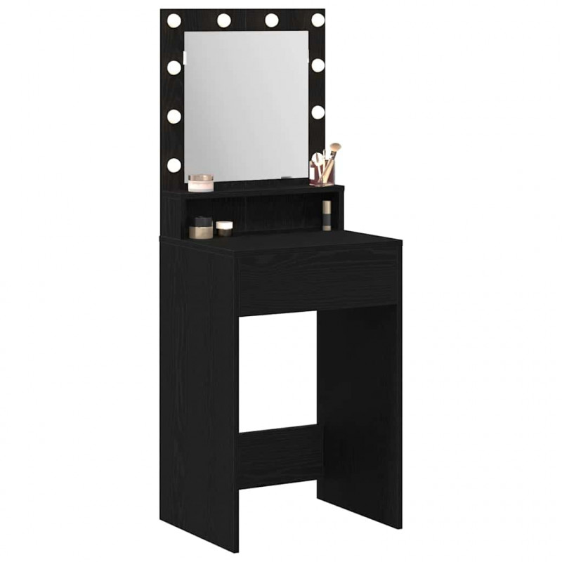 Toaletka Czarny Dąb 50 x 41 x 135 cm Materiał drewnopochodny