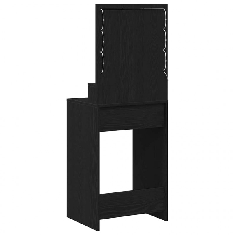 Toaletka Czarny Dąb 50 x 41 x 135 cm Materiał drewnopochodny