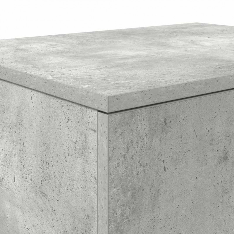 Szafka do przechowywania 2 pcs Betonowy szary 127 x 41 x 40 cm