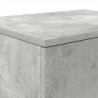 Szafka do przechowywania 2 pcs Betonowy szary 127 x 41 x 40 cm