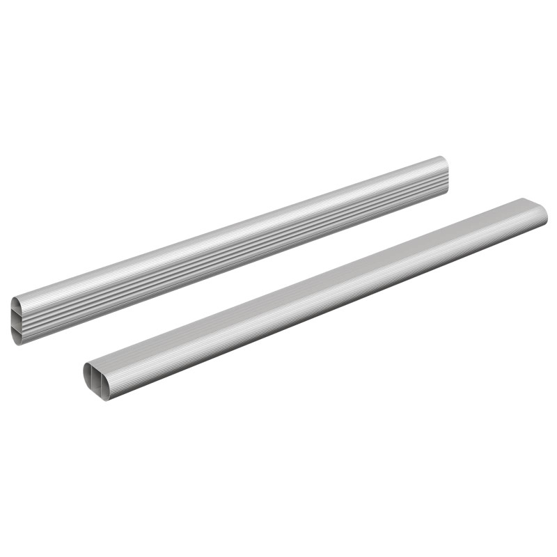 Drążek do szafy 2 pcs Srebrny 764 x 15 x 29 mm Stop Aluminium
