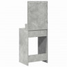Toaletka z półką Z lustrem Betonowy szary 50 x 41 x 135 cm
