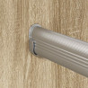 Drążek do szafy 12 pcs Srebrny 764 x 15 x 29 mm Stop Aluminium