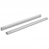 Drążek do szafy 2 pcs Srebrny 764 x 15 x 29 mm Stop Aluminium