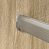 Drążek do szafy 2 pcs Srebrny 764 x 15 x 29 mm Stop Aluminium