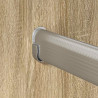 Drążek do szafy 2 pcs Srebrny 764 x 15 x 29 mm Stop Aluminium