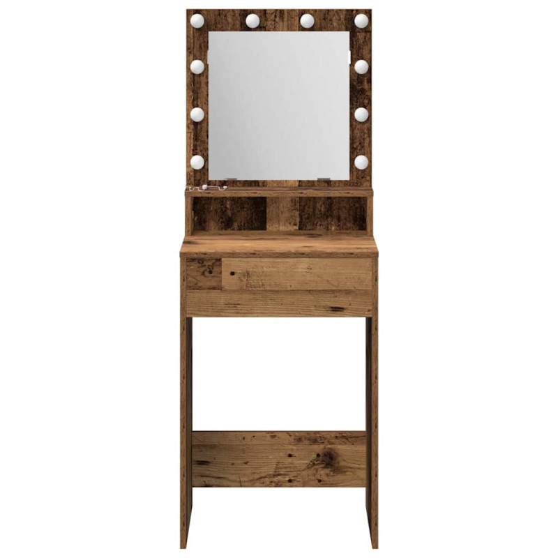 Toaletka Stare drewno 50 x 41 x 135 cm Materiał drewnopochodny