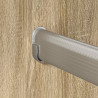Drążek do szafy 2 pcs Srebrny 764 x 15 x 29 mm Stop Aluminium