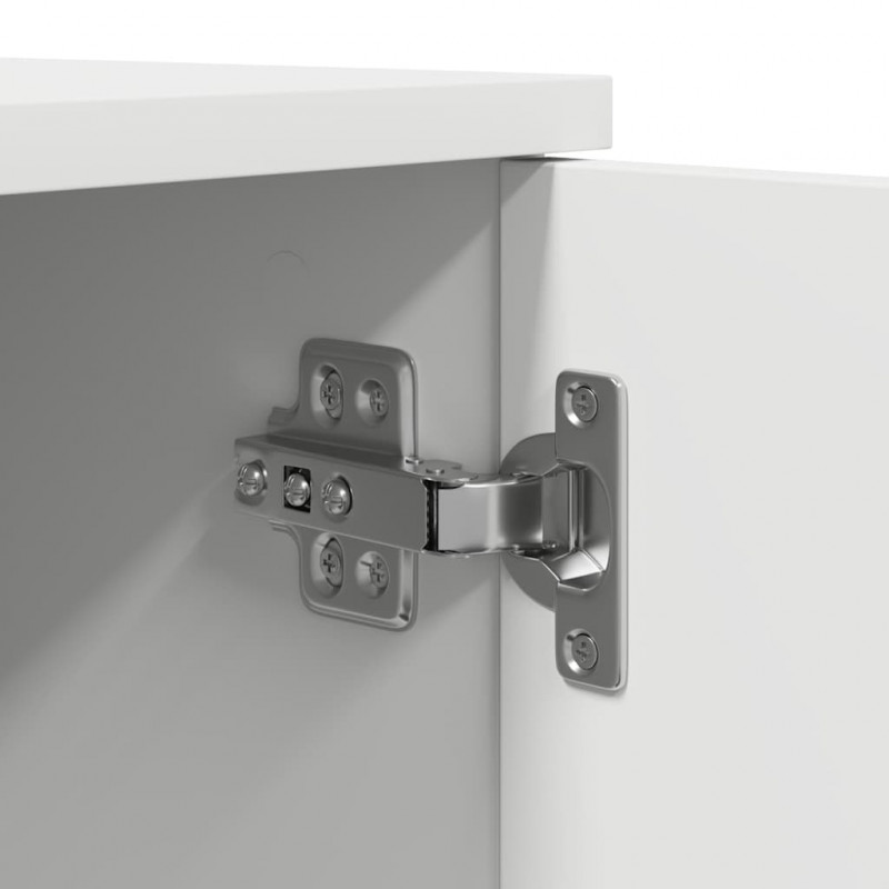 Szafka do przechowywania 2 pcs Biały 118 x 41 x 40 cm