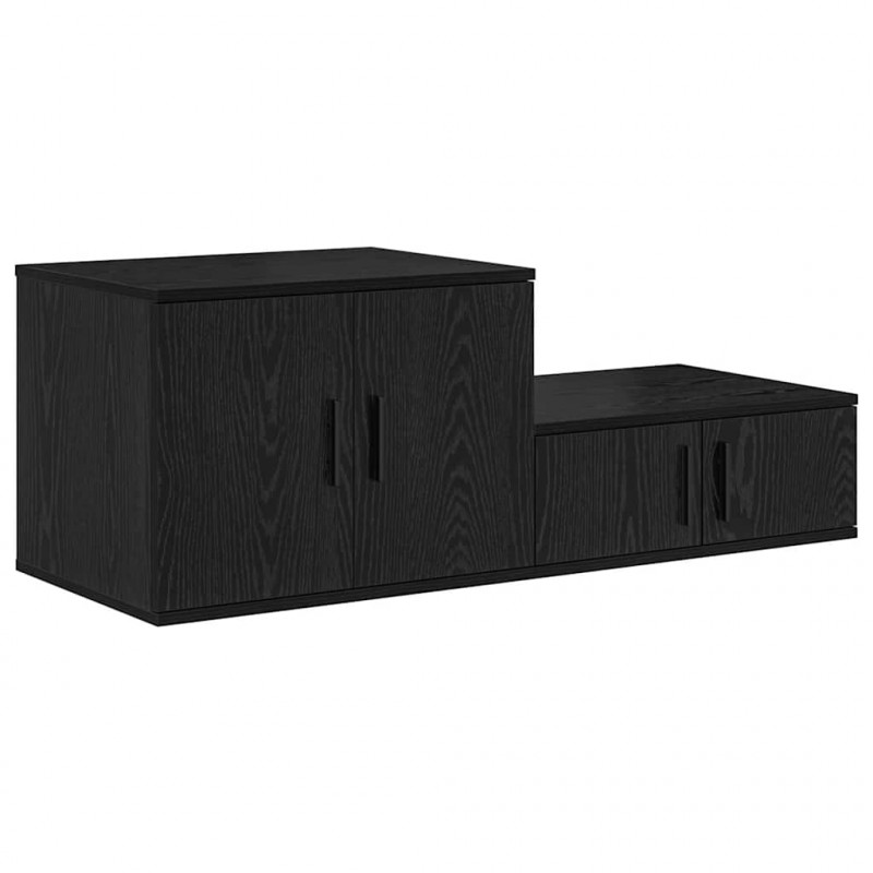 Szafka do przechowywania 2 pcs Czarny Dąb 118 x 41 x 40 cm