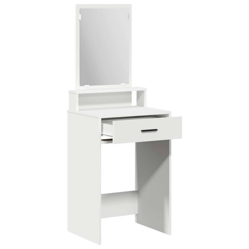 Toaletka z półką Biały 50 x 41 x 140 cm Materiał drewnopochodny