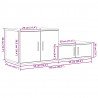 Szafka do przechowywania 2 pcs Dąb Sonoma 118 x 41 x 40 cm