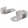 Uchwyt na rurę do szafy 2 pcs Biały cynk 40 x 18 x 10 mm Żelazo