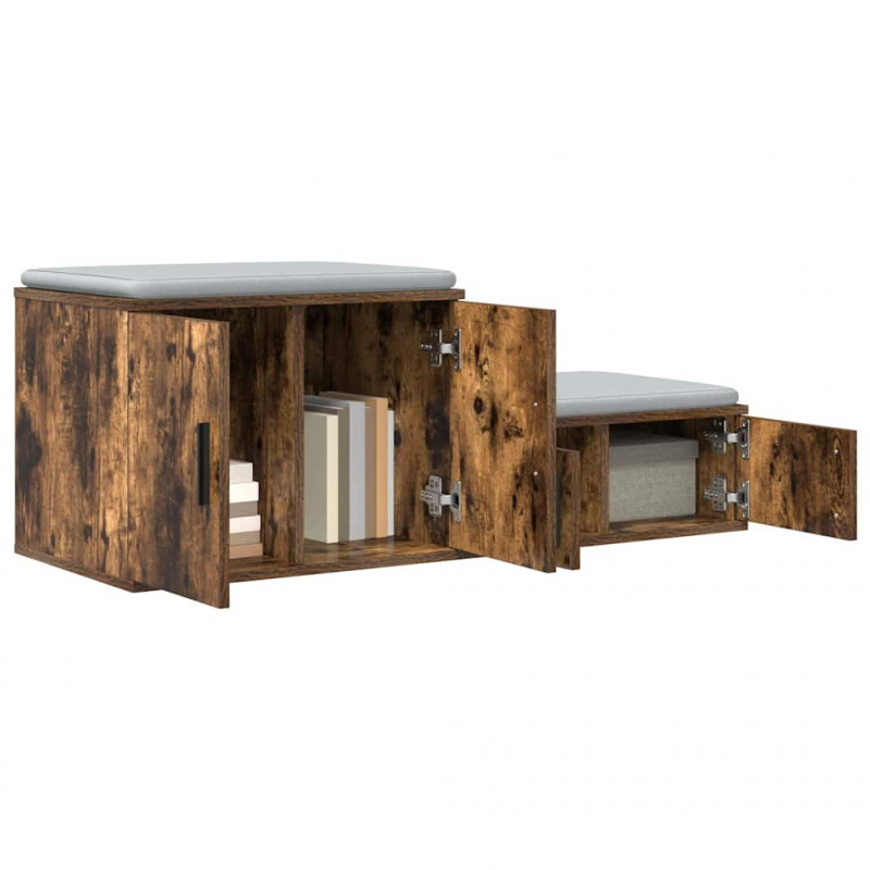 Szafka do przechowywania 2 pcs Dąb wędzony 118 x 41 x 40 cm