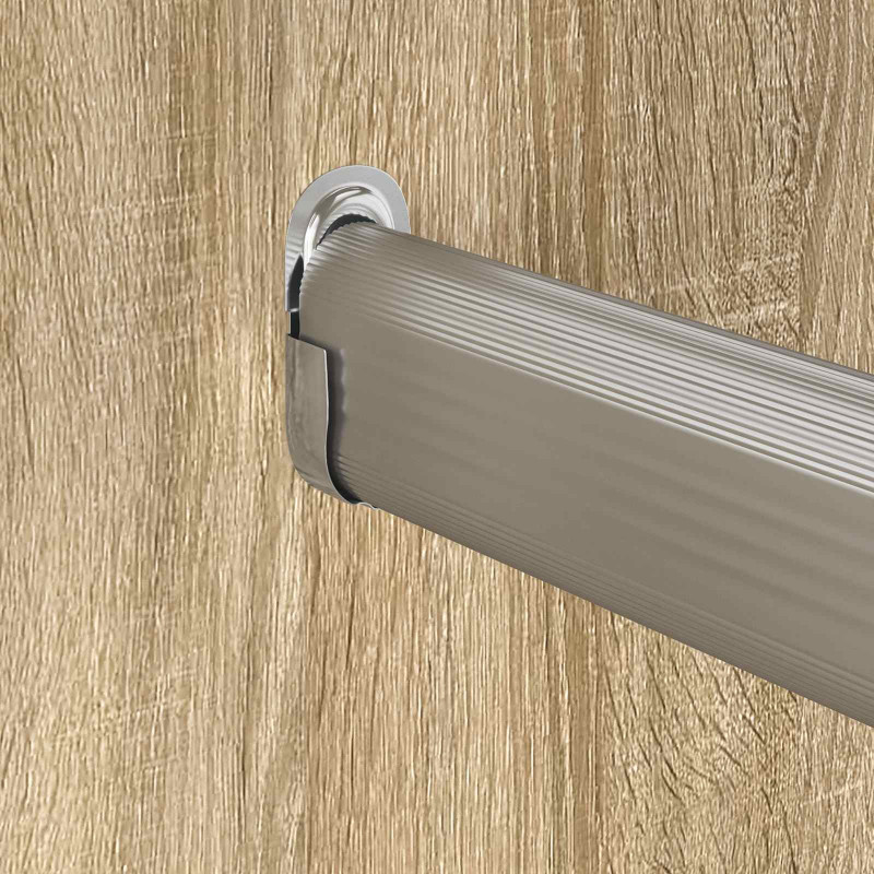 Uchwyt na rurę do szafy 2 pcs Biały cynk 40 x 18 x 10 mm Żelazo