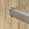 Uchwyt na rurę do szafy 2 pcs Biały cynk 40 x 18 x 10 mm Żelazo