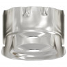 Uchwyt na rurę do szafy 12 pcs Biały cynk 40 x 18 x 10 mm