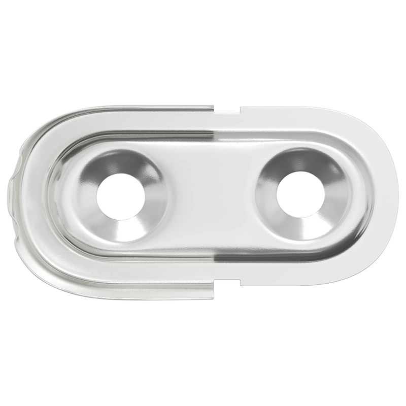 Uchwyt na rurę do szafy 12 pcs Biały cynk 40 x 18 x 10 mm