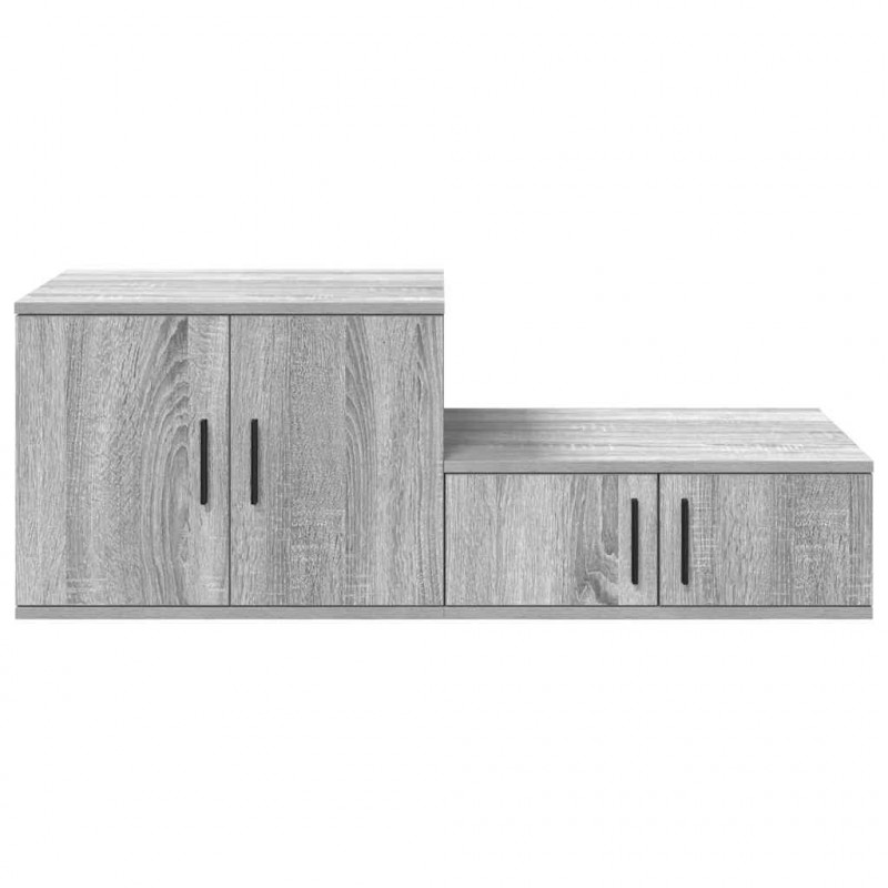 Szafka do przechowywania 2 pcs Szary Sonoma 118 x 41 x 40 cm