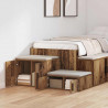 Szafka do przechowywania 2 pcs Stare drewno 118 x 41 x 40 cm