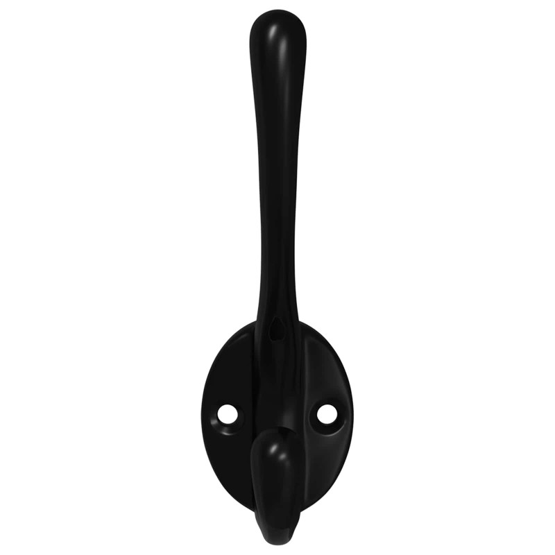 Wieszak na ubrania 346 pcs Czarny 102 x 29 x 47mm Stop cynku