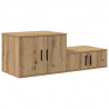 Szafka do przechowywania 2 pcs Dąb rzemieślniczy